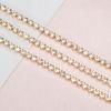 1Meter Stainless Steel Colorful Crystal Rhinestone Chain Sew-On Glue-On Trim Cube Chains for DIY Cloth Necklace Bracelet Choker
