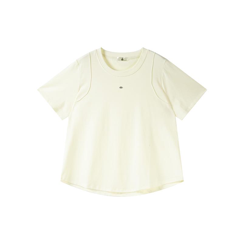 2026 Spring Plus Size Women's Casual Round Neck Short Sleeve T-shirt (200 Jin, W-262)