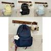 Nylon Girls Backpack With Letter Print Design And Splicing Elements For Casual Travel And School Use