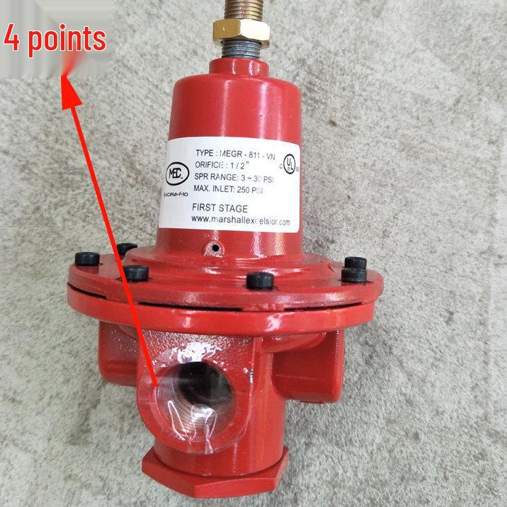 

Gasifier Pressure Reducer Valve 597FB for 1584VN Gas Pipe, 1588MN 4-Point Internal Thread Valve 812