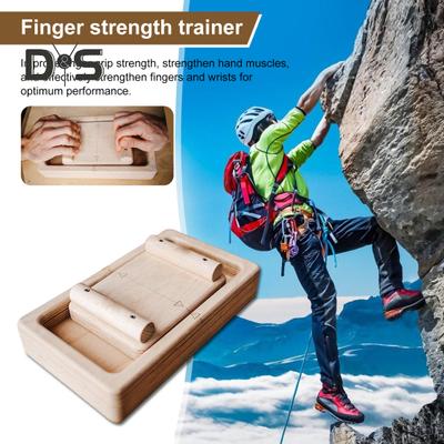 Treinador de força de dedo, reforçador de pegada de madeira, bloco de aperto, equipamento de exercício de dedo de escalada para academia em casa, atletas de escalada