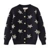Children's Clothing Spring and Autumn Five-pointed Star Jacquard Children's Sweater Cardigan Jacket Thickened Boys and Girls Knitted Cardigan
