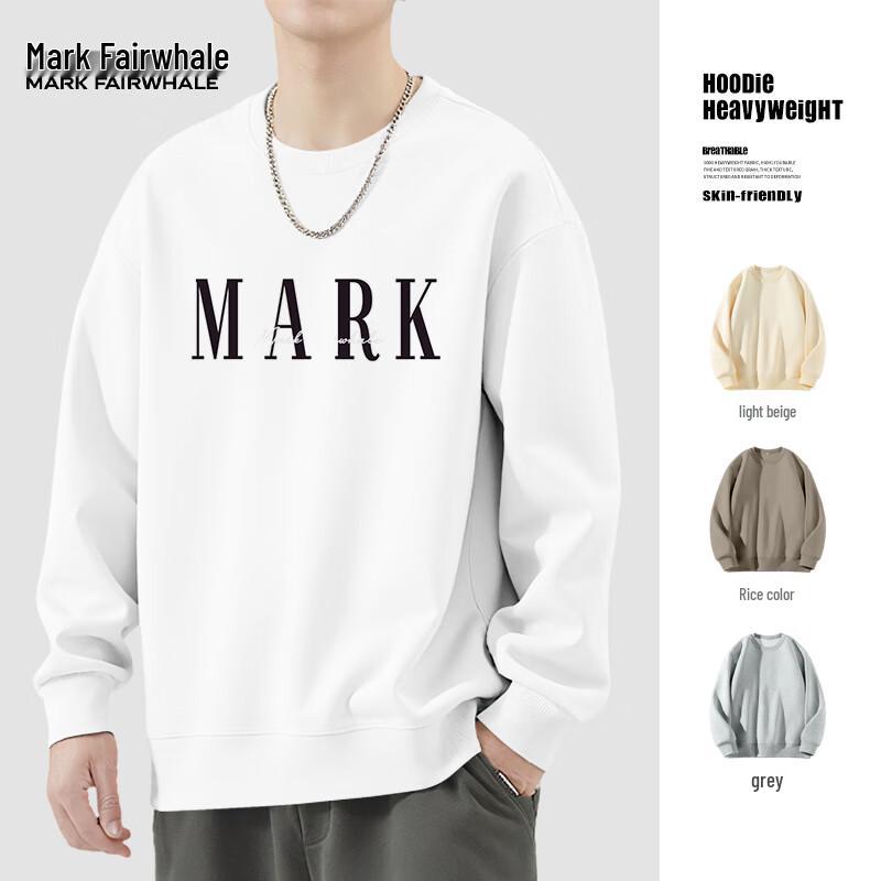 Mark Fairwhale Men's Heavyweight American Style Crew Neck Sweatshirt