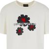 Emporio Armani Floral Letter Print Crew Neck Short Sleeve T-Shirt Men tops White 3D1T8P1-J7FZ1-0132