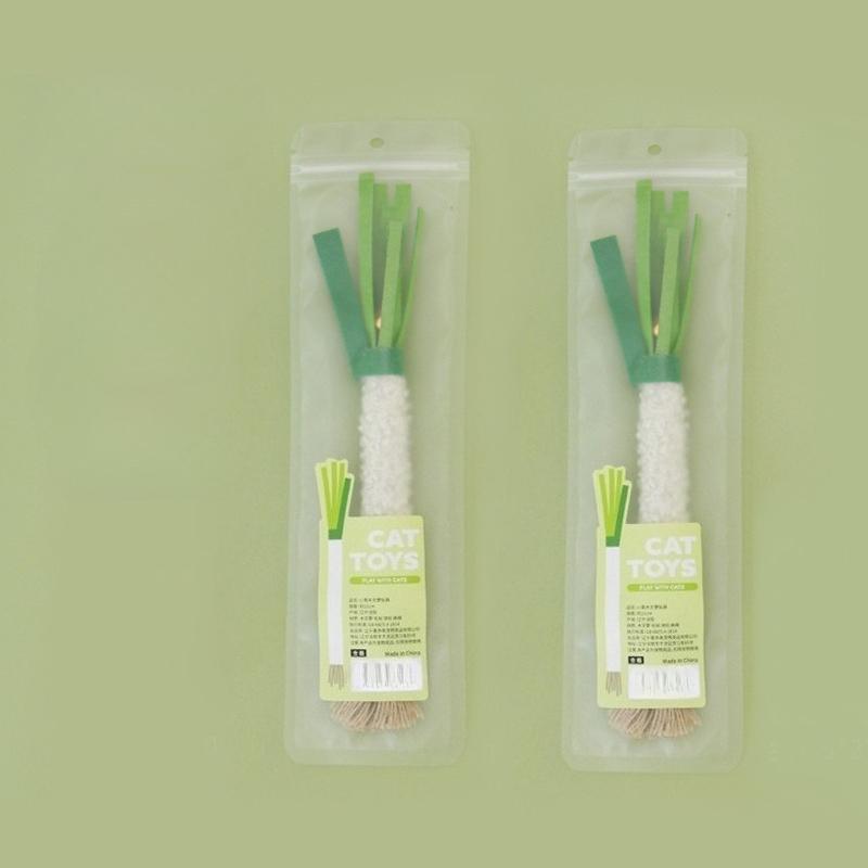1/2/3pcs Simulated Scallion Shape Cat Toys Pet Chew Toys Cat Teething Products Cat Teasing Toy Perfect for Pet Lovers Feline Fun