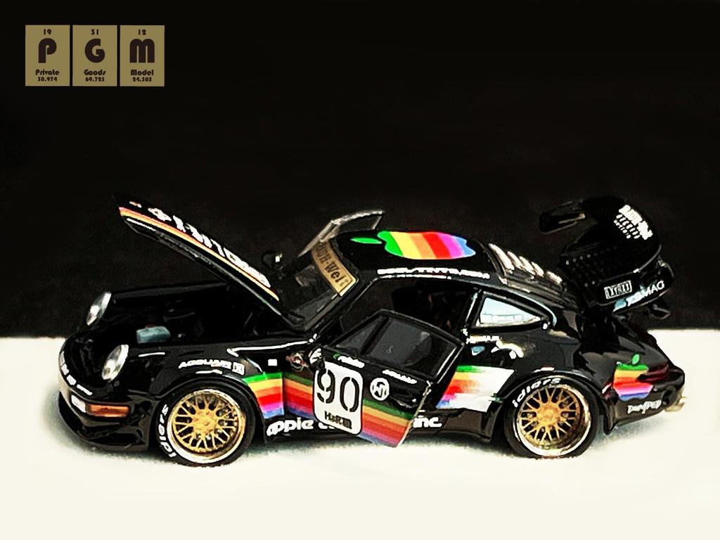 PGM RWB 964 Black Completed Product 1/64 PGM-640009-1