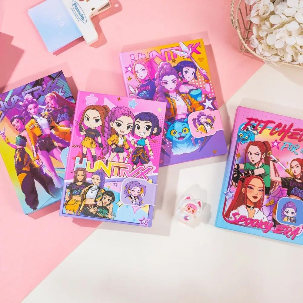 Nuovo Caldo 32K Diario Resistente Quaderno Kpop Devil Hunter Fibbia Magnetica Diario Cancelleria Studente Forniture Regali