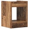 Plant Stand with Shelf Rustic Wood Finish 30 x 30 x 40 cm Engineered Wood