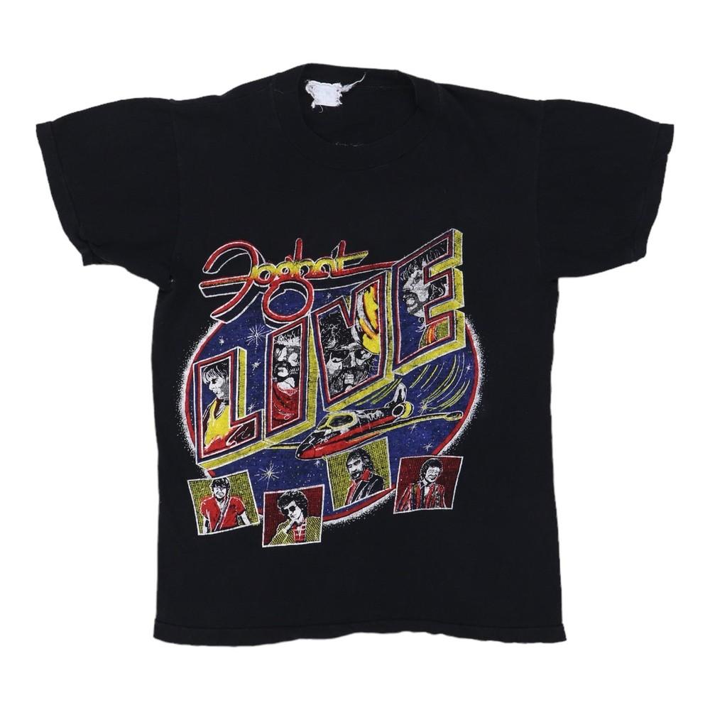 

1981 Blue Oyster Cult Foghat Concert Black Short Sleeve T Shirt Unisex NH27660 Unisex T-Shirt XL