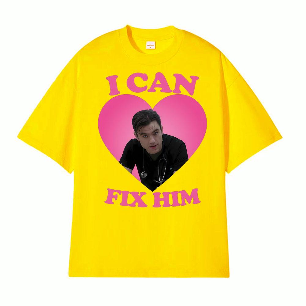 I Can Fix Him Patrick Ball As Dr Frank Langdon Heart T Shirt Unisex Women Fashion T Shirts Short Sleeve Comfort Tshirt Streetwear