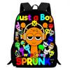 Rhythm Box Sprunki Spel Anime Rugzak Student Schooltas Computer Tas