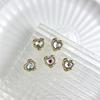 Xi Fei Hui Palace Alloy Nail Art Jewelry New Chinese-Style Explosive Flash Fertilizer Square Love Water Drop Diamond Palace Armor With Diamond