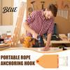 Heavy Duty Rope Hook 1/2Pcs Anchoring for Chalk Line One Handed Line Plastic Layout Tool Instant Fixing End Carpentry Woodworking