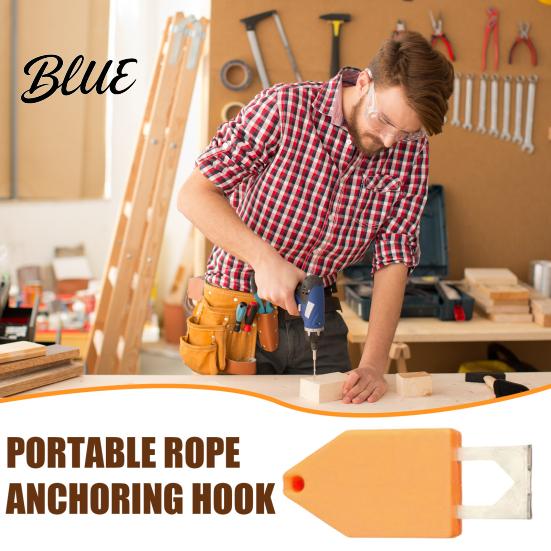 Heavy Duty Rope Hook 1/2Pcs Anchoring for Chalk Line One Handed Line Plastic Layout Tool Instant Fixing End Carpentry Woodworking