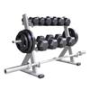 Juncheng Double-Layer Dumbbell Rack with Barbell & Dumbbell Set