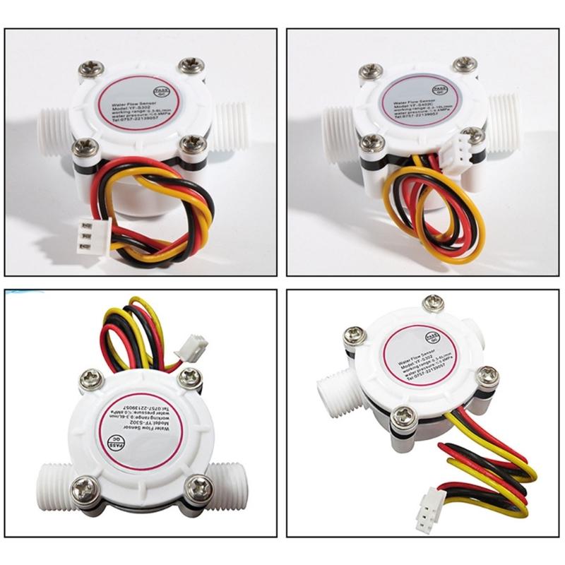 G1/4 Thread Water Flows Meter High Precisions Water Flows Rate Meter Simple Installation  3.5-24V for Liquid Control