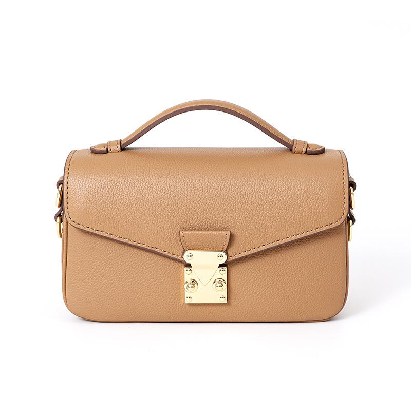 

Модная маленькая квадратная сумка, кожа высшего качества, легкая, роскошная, ретро-сумка на одно плечо, универсальная для поездок на работу, ручная сумка через плечо