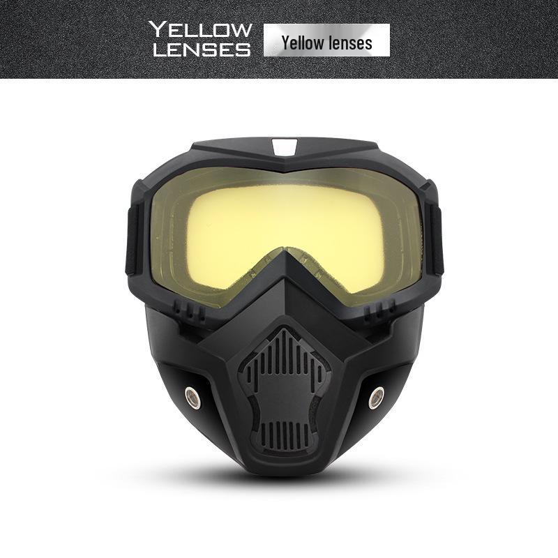 Full Face Motorcycle Helmet Goggles: Windproof, Sandproof, UV Protection
