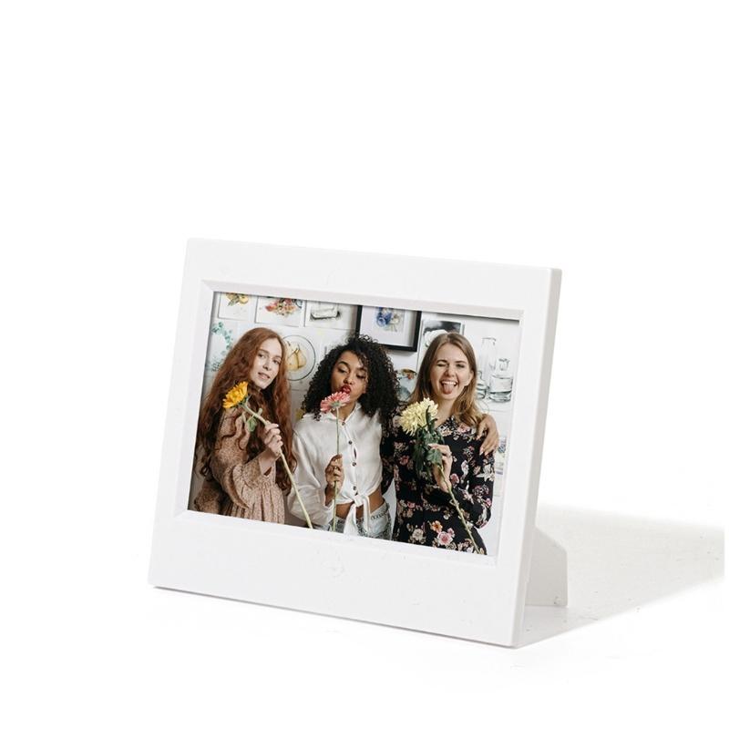 652F Multipurpose Miniature Picture Frame 5Inch Resin Photo Holder with Folding Stand For Desktop Shelf Display Decoration