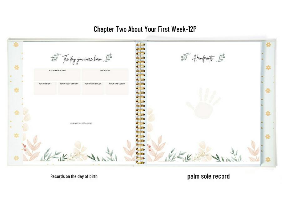 Cross-border Baby Growth Record: Photo Diary & Children's Notebook