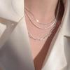 Korean Retro Starry Sparkle Necklace: Women's Temperament Clavicle and Snake Bone Chain Jewelry