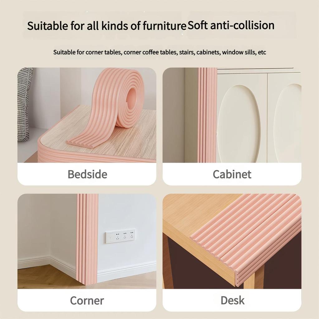 Stickers Muraux Doux Texturés 3D - Imperméables et Résistants à l'Humidité - Protections d'Angle Peel & Stick, Décoration pour Murs, Tables, Chaises