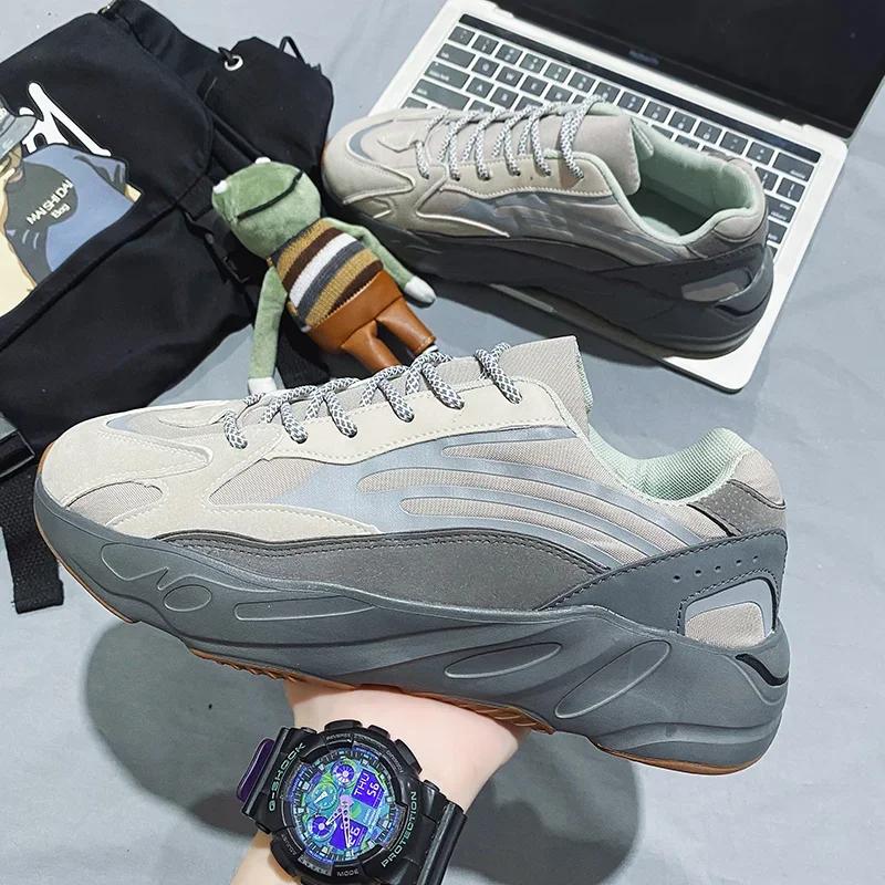 Men's Light Soled Leather Breathable Casual Shoes Women's Casual Shoes 2025 New Couples Running Sneakers