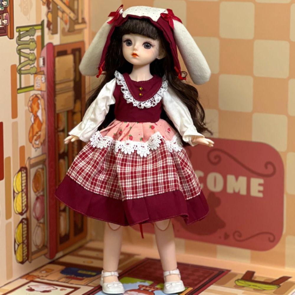 Attractive Eyes Princess Dress Up Dolls 1/6 SD Princess Makeup Ball Joint Doll  Girl Gift