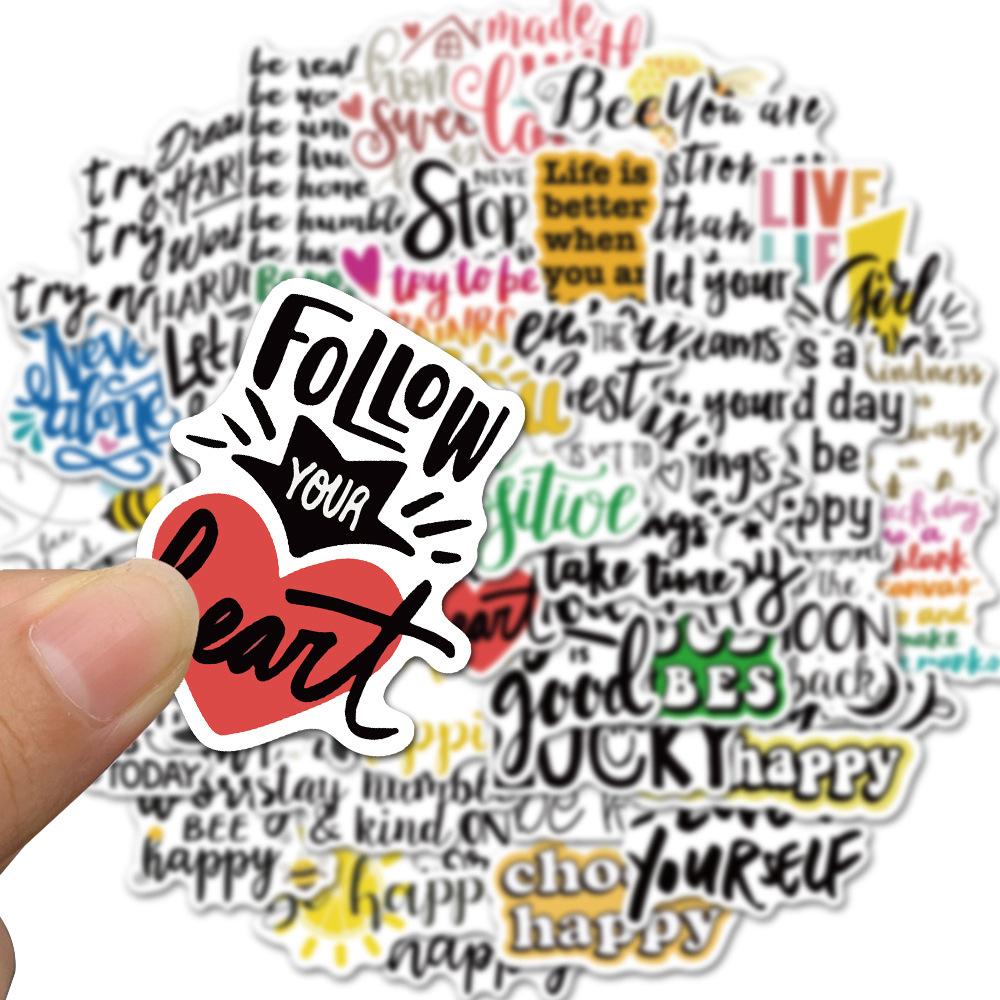 

Алфавит 50 шт. Водонепроницаемые граффити-наклейки для ноутбуков, кружек, дорожных сумок