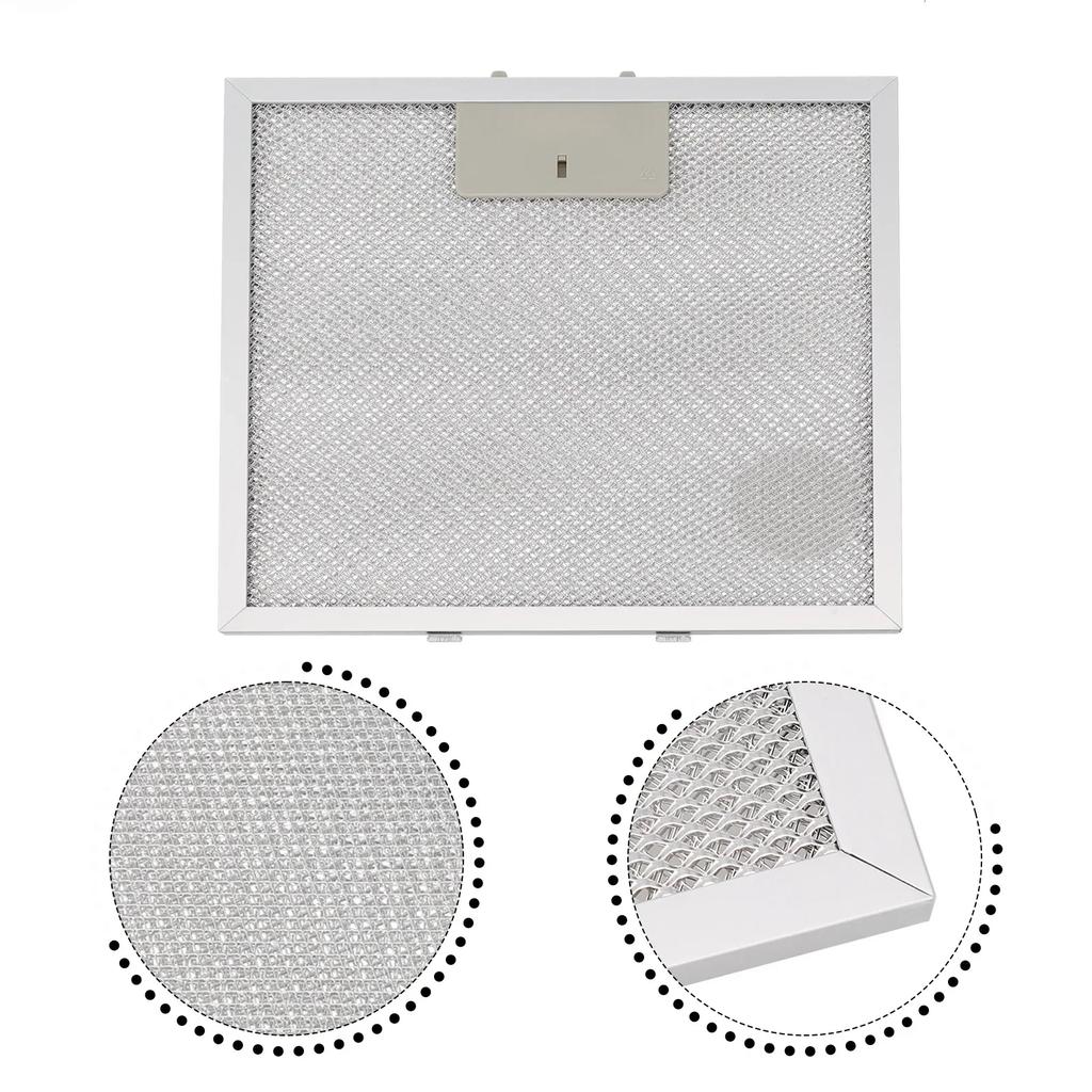 Aluminized Grease Filter Cooker Hood Filters For Cooking Areas Bottom Foot Size 14mm Air Circulation Easy Installation