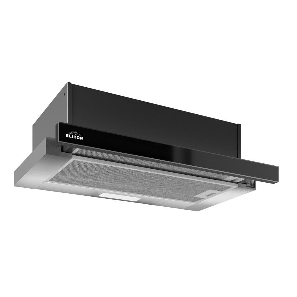 

Вытяжка для кухни Elikor Integra Glass 60h-400-b2d Нержавеющая Сталь черная Стекло