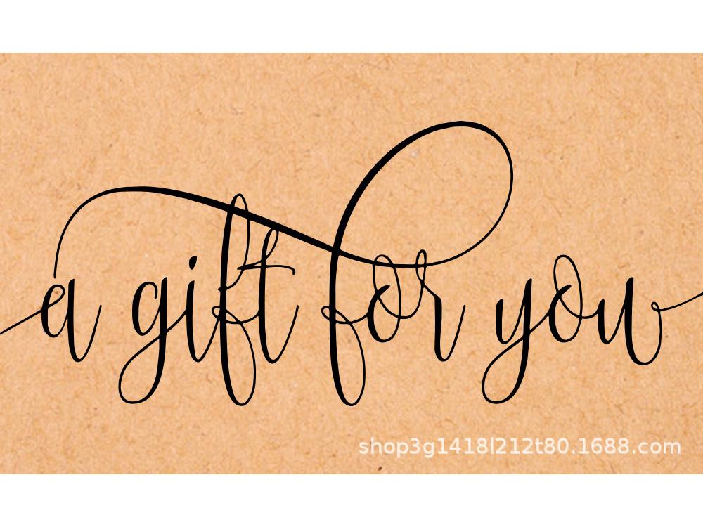 30er-Pack Dankesgrußkarten aus Kraftpapier – Blanko-Geschenkkarten