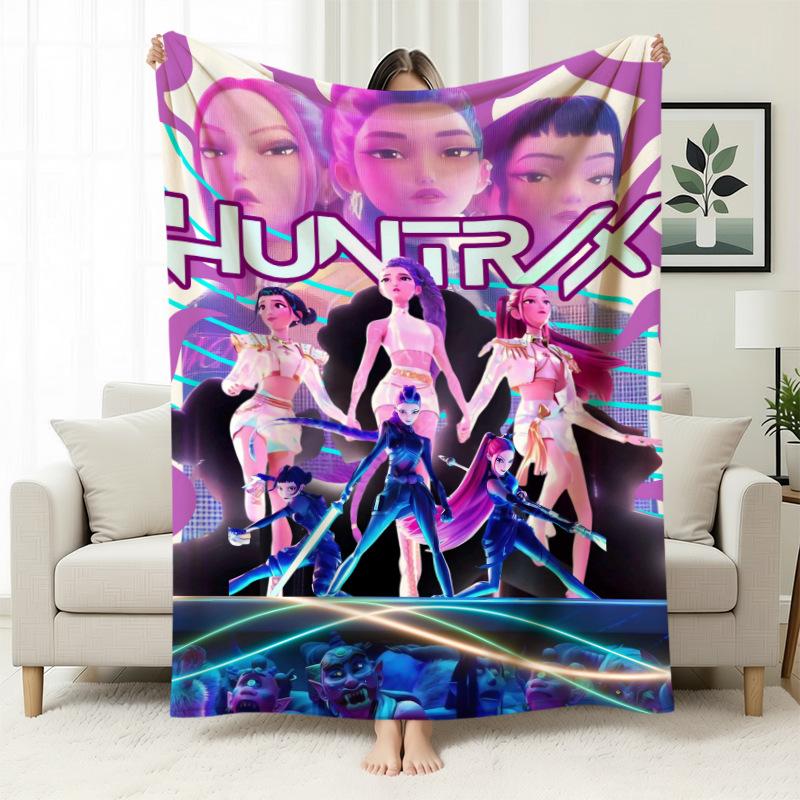 Kpop Witchers Witchers Peripheral Blankets Blankets Flannel Nap Blankets Blankets Printed Office Sofa Blankets