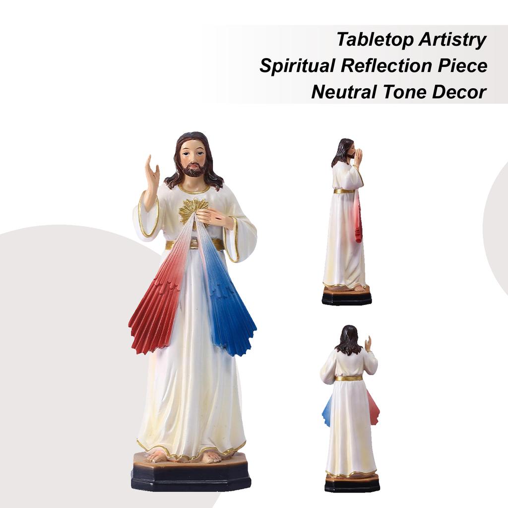 3D Sacred Jesus Figures Ornament Religious Birth Of Jesus Figurines Home Decor Decoration Desk Jesus Figurines 21.5CM
