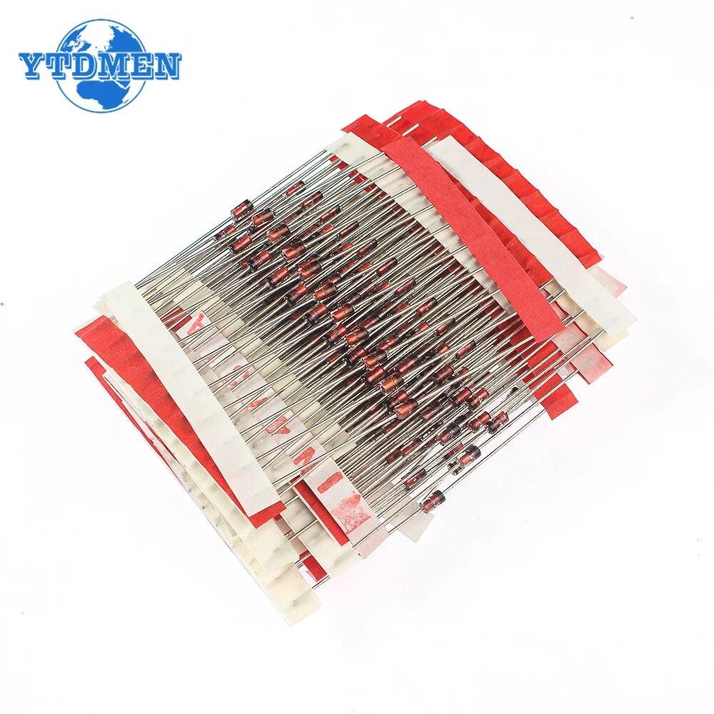 250 buc. Diodă Zener 1W 3V-33V Seria 1N47 Kit diode regulatoare de tensiune 3V 3V3 3V6 3V9 4V3 4V7 5V1 5V6 6V2 6V8 7V5 10V 20V 33V