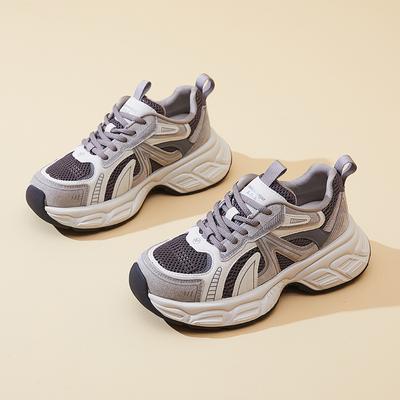 Kadınlar için Yeni Baba Ayakkabıları Moda Kalın Tabanlı Spor Tek Ayakkabılar