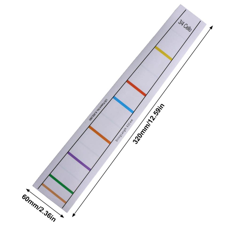 Cello Fret Finger Sticker Adhesive Fret Board Label Finger Sticker For Practice Training Beginners Cello Finger Guides Position