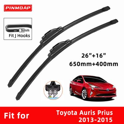 Limpadores de Carro Borracha Dupla para Auris Prius 2003-2015 Escovas Dianteiras Cortador Peças de Automóveis Acessórios Limpadores de Para-brisa Peças de Desgaste