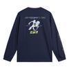 Li-Ning Badfive Printed Letter Round Neck Versatile Long Sleeve T-Shirt Men Tops AHSW553-2
