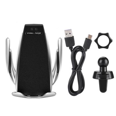 Car Phone Mount Wireless Car Charger Quick Charge Pad, Hands Free Viewing,Automatic Clamping