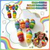 Multifunctional Stress Relief Toy Flexible Segmented Caterpillar Shape Sensory Fidget Toy for Kids and Adults Durable Soft Material