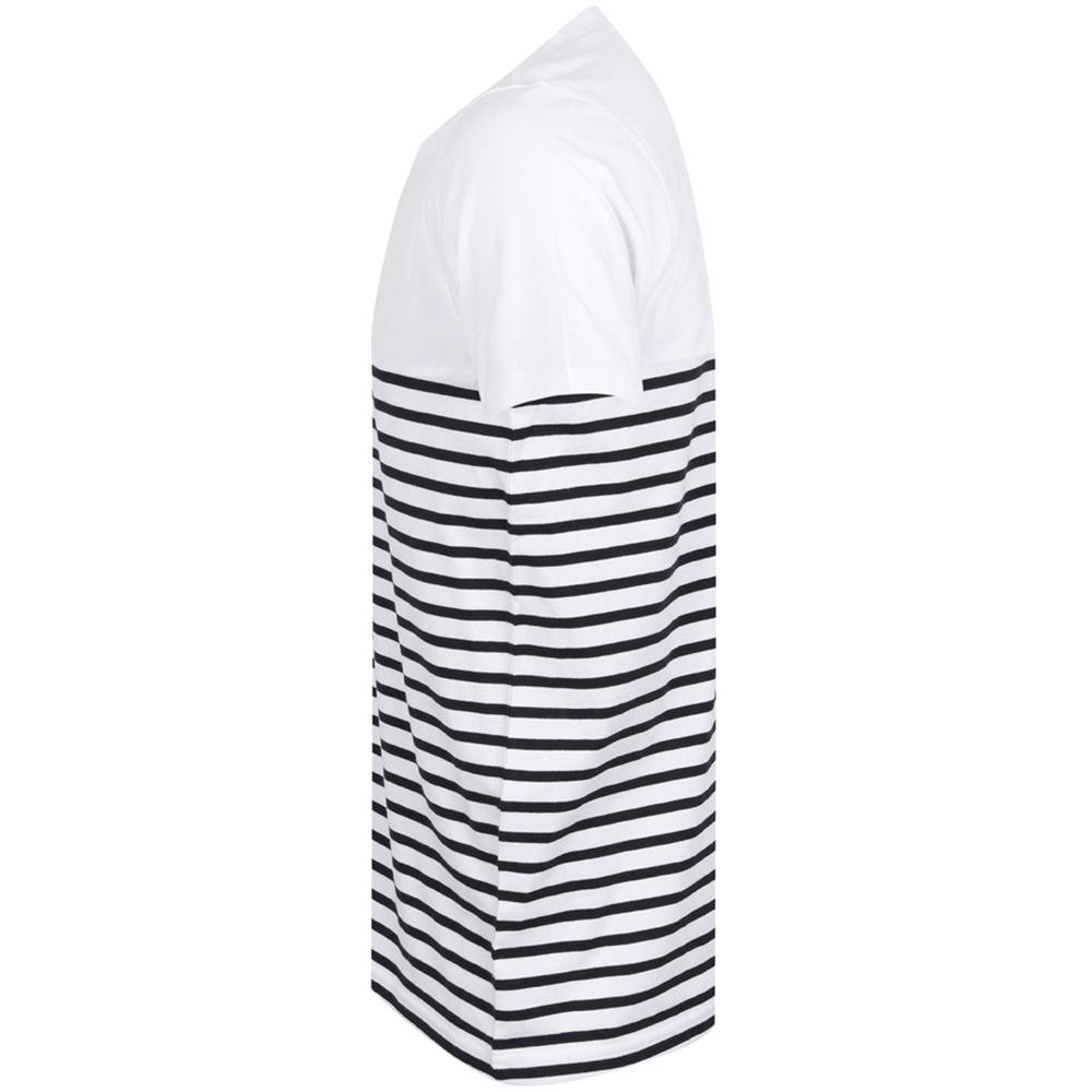 Front Row Adults Unisex Breton Striped T-Shirt