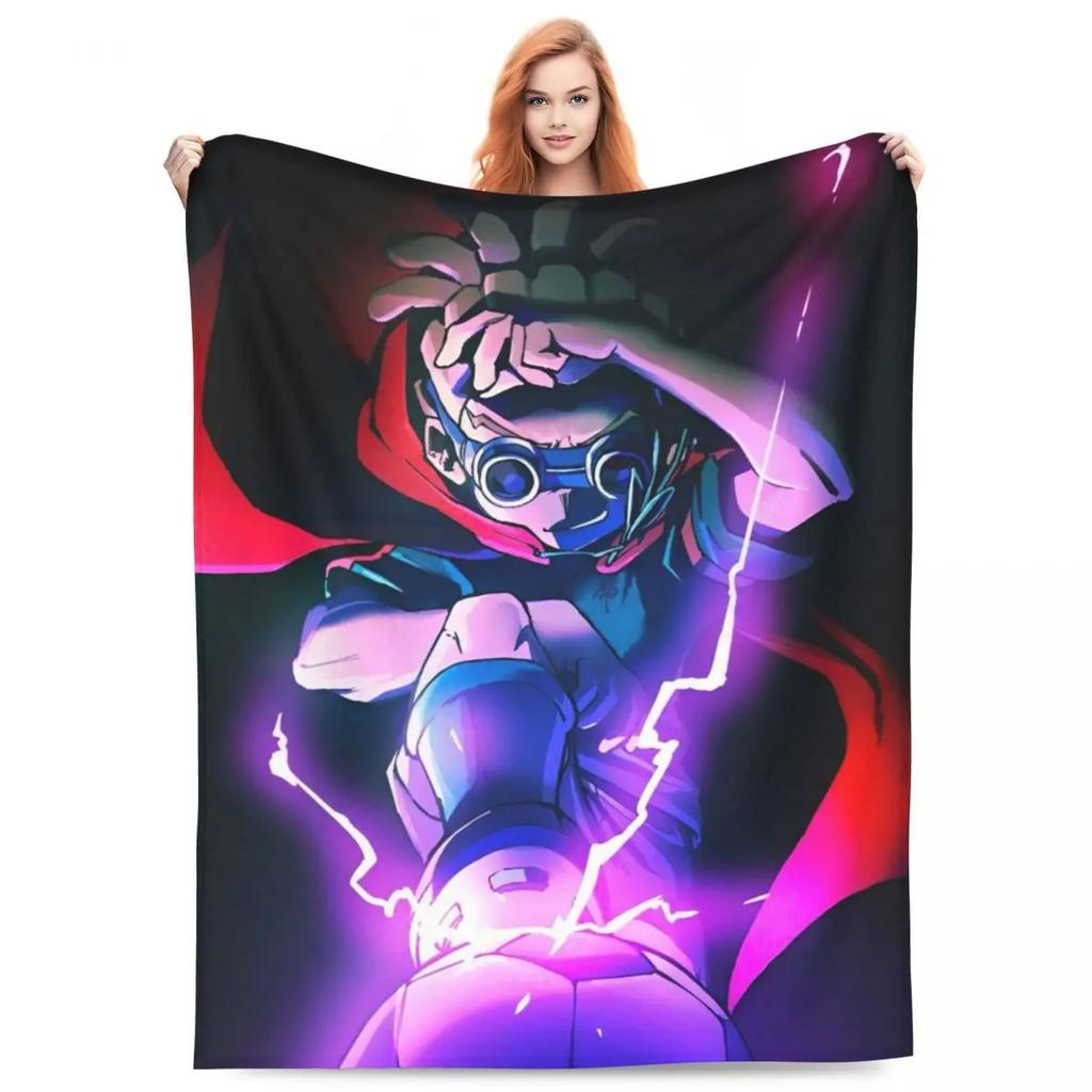 Inazuma Eleven Decken Flanell Textil Dekoration Videospiel Sportspiel Atmungsaktiv Weich Überwurfdecken für Zuhause Reise Steppdecke