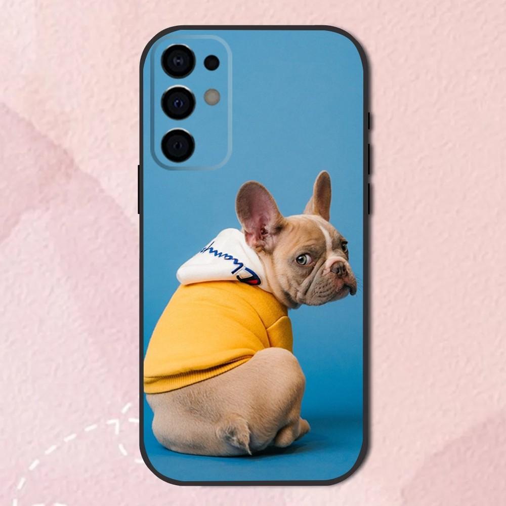 French Bulldog Dog Pet Phone Case For Samsung S24,S21,S22,S23,S30,Ultra,S20,Plus,Fe,Lite,Note,10,9,5G Black Soft Shell
