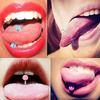 10PCS Random Colors Bioflex Nipple Barbell 16mm Acrylic Ball Tongue Rings Nipple Ring Retainer 14G Flexible Tongue Piercing Bar