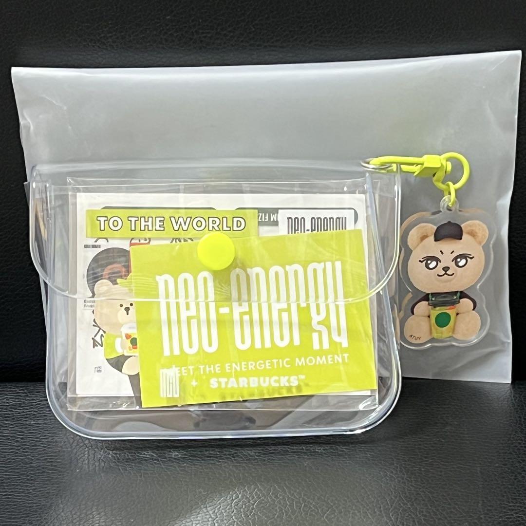 

[Б/У] Официальный не для продажи коллаборационный брелок-кошелек NCT Корея Starbucks Юта