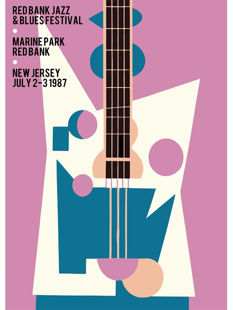 Amerikaanse Folk Blues Jazz Festival Canvas Schilderij Abstract Wall Art Poster En Print Voor Woonkamer Home Decoratie Foto