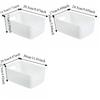 3PCS/SET Plastic Cosmetic Storage Box Large Capacity Stackable Desktop Container Thick Miscellaneous Items Organizer Office