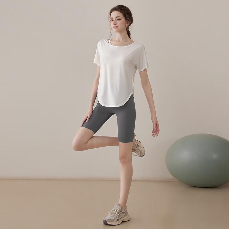 YouYou Women s Summer Yoga Set with Short Sleeve Cover-up J35406W S
