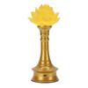 LED Flower Lamp Resin Metal USB Rechargble Buddhistic Lamp Flower Night Light for Display Decoration Faith Supplies